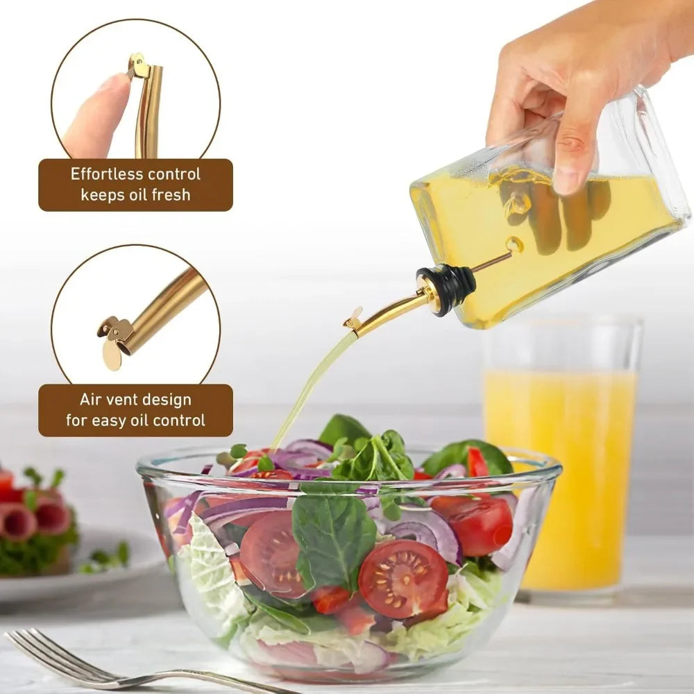 Glass Cooking Oil Dispenser Bottle For Oil And Vinegar Pouring