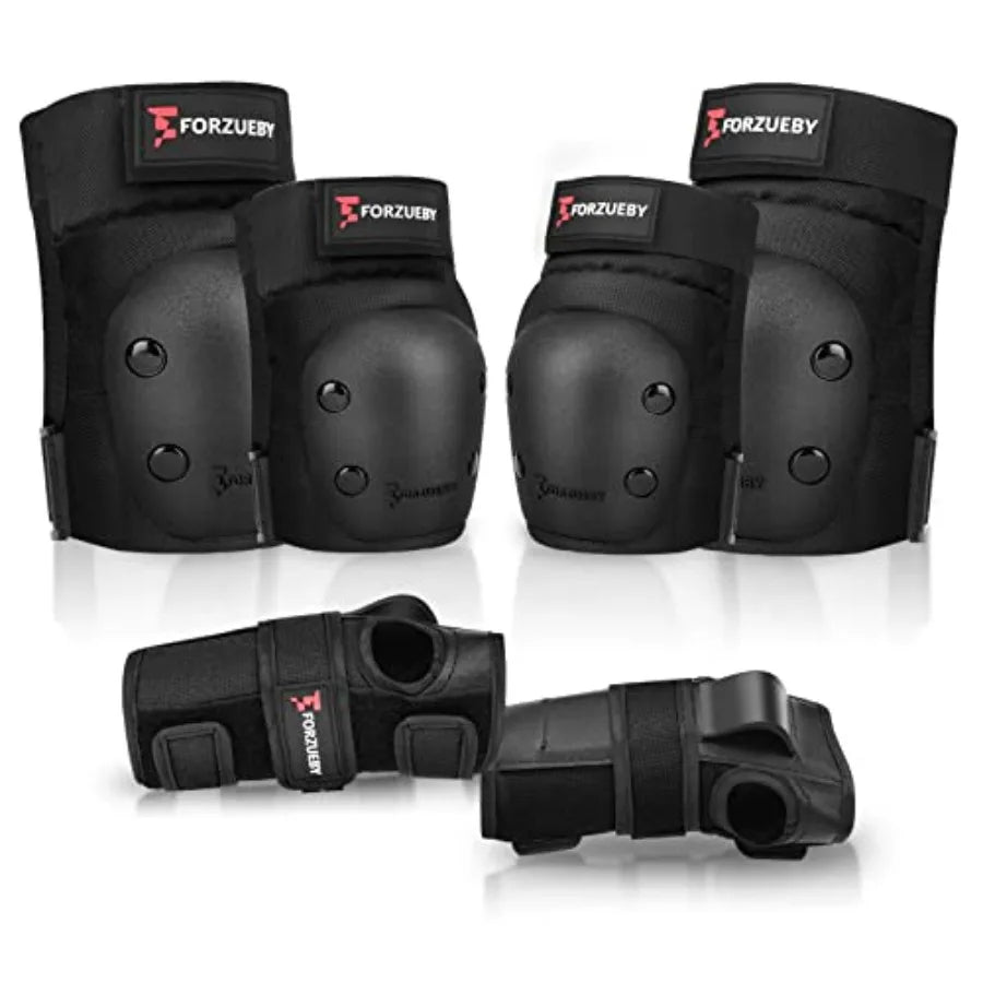 SixInOne Protective Gear Set Knee Elbow Wrist Pads Inline Skating