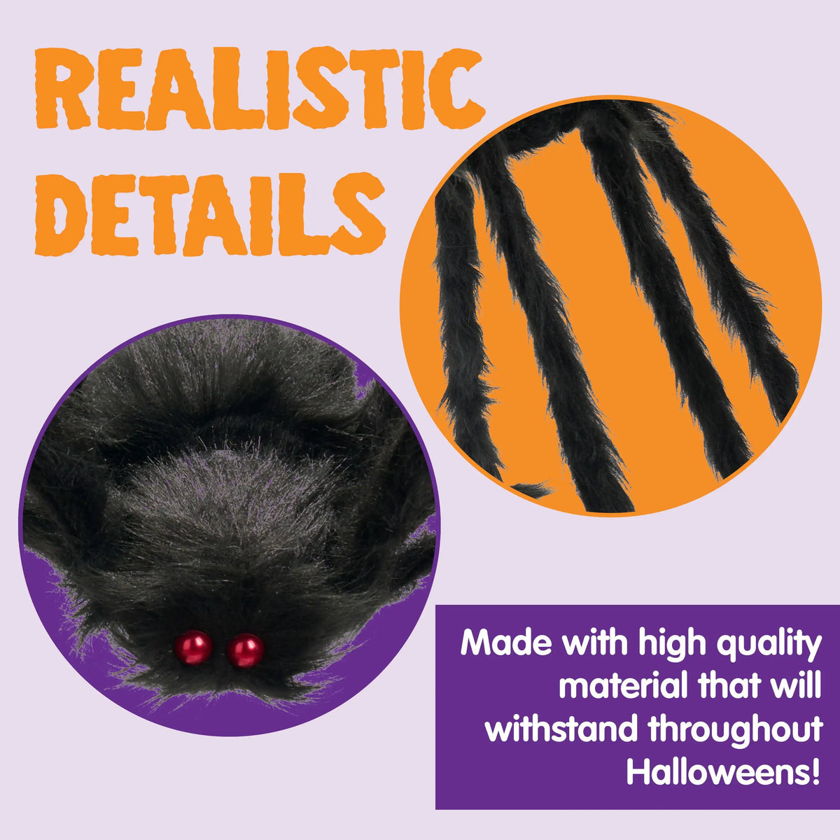 Joyfy Light Up Giant Spider Halloween Outdoor Decoration Prop