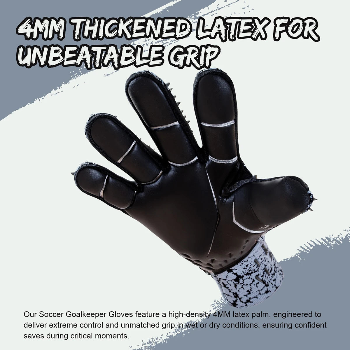 GKHMNEW Soccer Goalie Gloves With Enhanced Latex Palm Grip