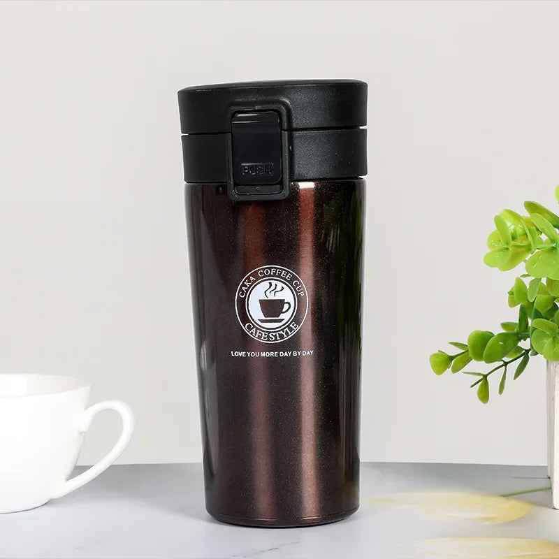 Vacuum Insulated Stainless Steel Thermos Flask Leak Proof Mug