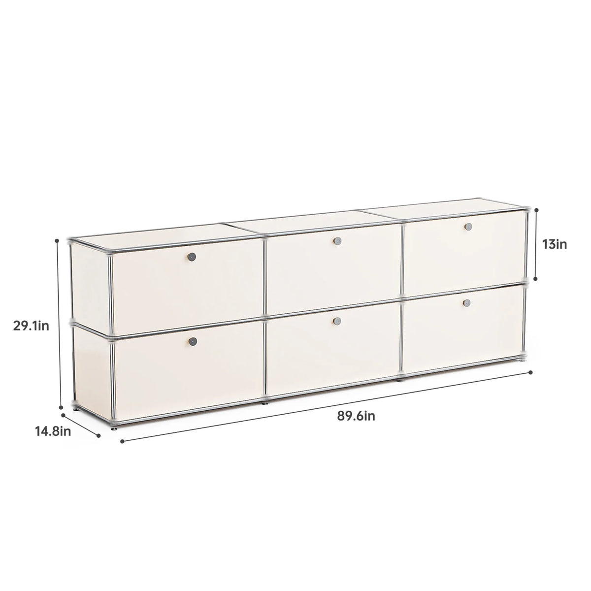 Cottinch Modern Metal Storage Cabinet Sideboard Organizer for Home