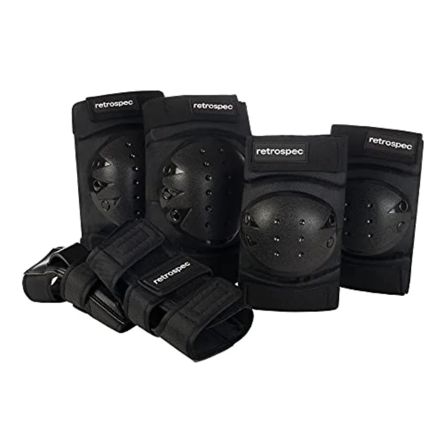 Protective Knee Elbow Wrist Guard Set For Skateboarding
