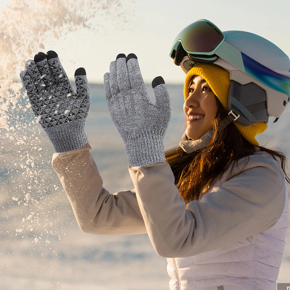 VODOOL Electric Heated Gloves Winter Warm Touchscreen USB Powered