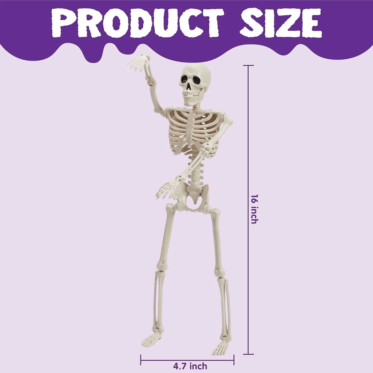 Hanging Posable Nylon Skeletons For Halloween Yard Decor