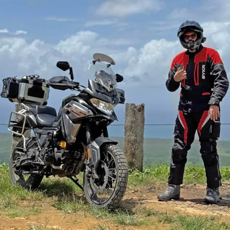 BYKR Adventure Touring Motorcycle Jacket With CE Armor For Men And Women