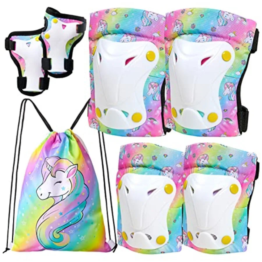Toddler Protective Gear Set Knee Elbow Wrist Guards With Bag