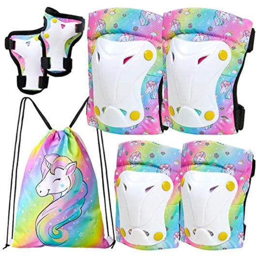 Toddler Protective Gear Set Knee Elbow Wrist Guards With Bag