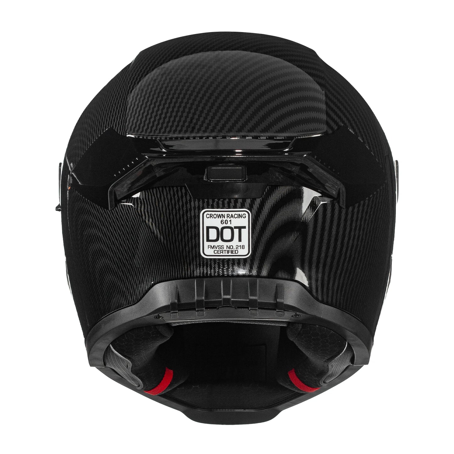 Crown Racing Model-601 Full Face Motorcycle Helmet for Adults, DOT Approved Dual Visor Street Bike Helmet