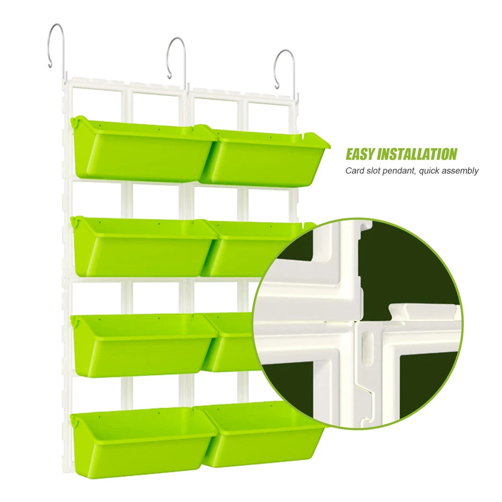 Four Tier Wall Mounted Garden Planter For Vertical Plant Pots