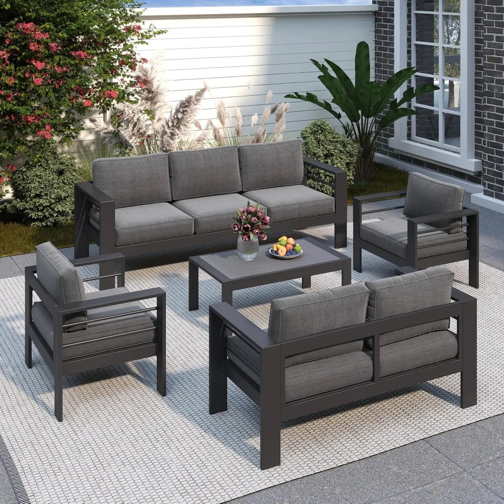 XIAOLANG All Weather Outdoor Patio Furniture Set Rattan Wicker