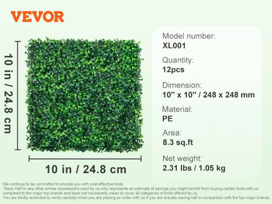 Artificial Boxwood Panels Wall Mat For Privacy Backdrop