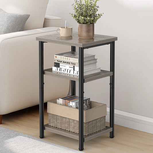 MCQ 3 Tier Living Room Coffee Table With Storage Shelf