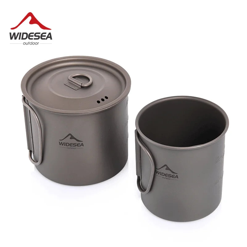 Widesea Titanium Camping Mug For Hiking And Outdoor Travel