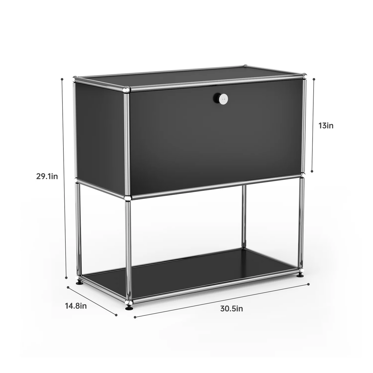 Cottinch Modern Metal Storage Cabinet Sideboard Organizer for Home