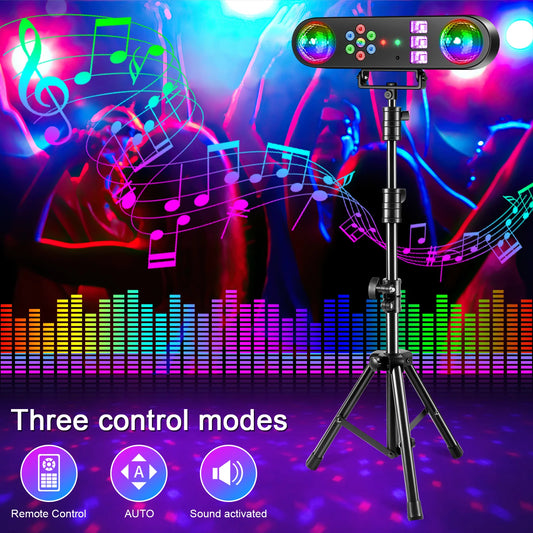 U'King Mini 5In1 Bracket Light Remote Stage DJ Ball Effects