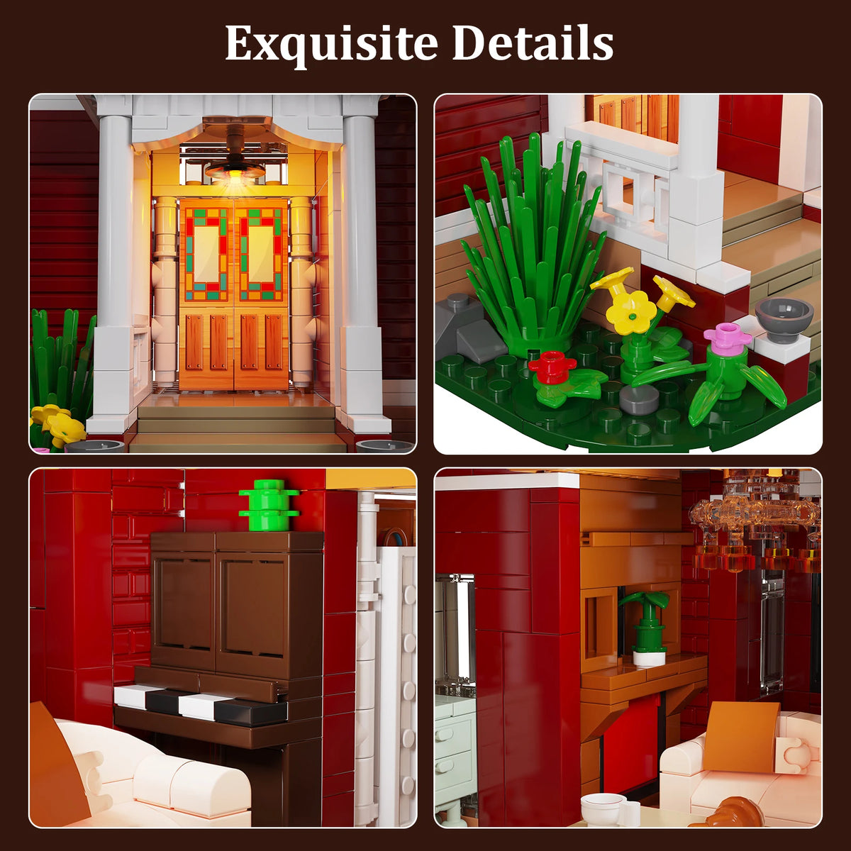 BuildMoc Halliwell Manor Building Blocks Set Model Kit For Fans