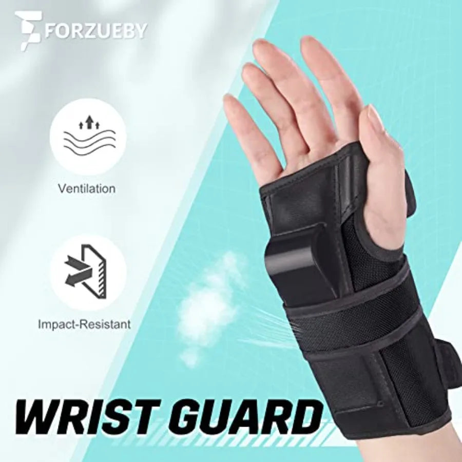 SixInOne Protective Gear Set Knee Elbow Wrist Pads Inline Skating