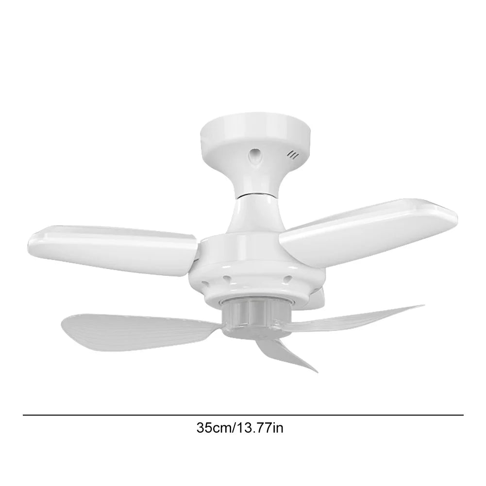Modern Ceiling Fan with LED Light Remote Control Silent Ceiling Fan for Bedroom Kitchen Living Room