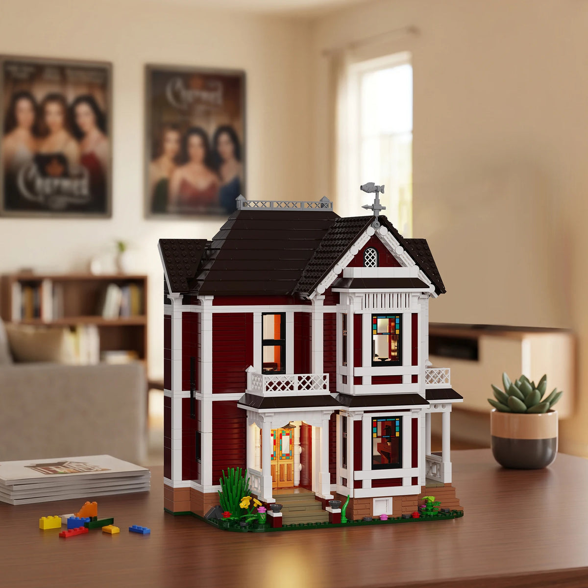 BuildMoc Halliwell Manor Building Blocks Set Model Kit For Fans