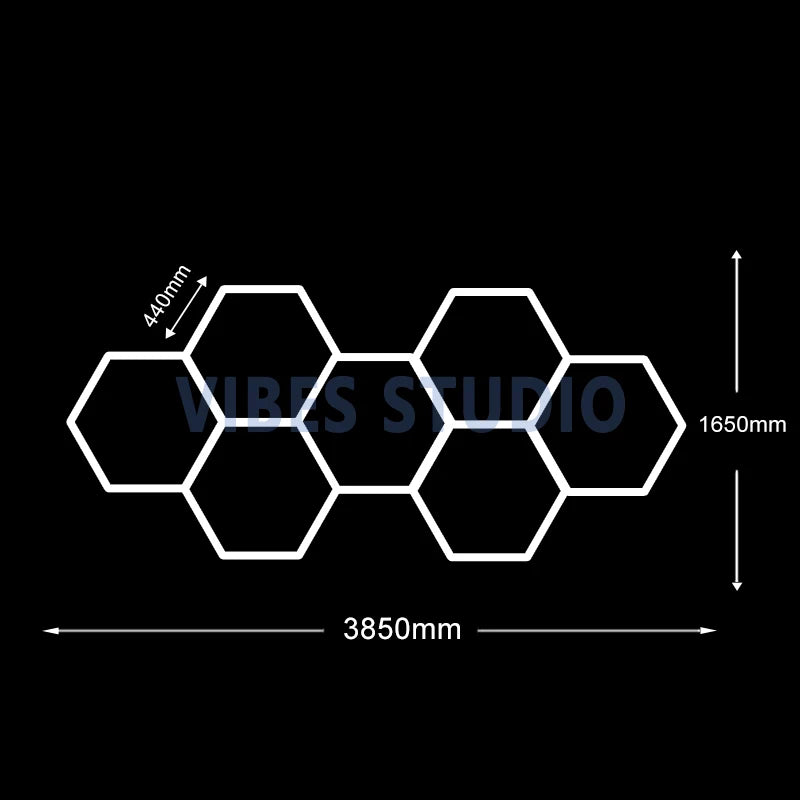 Hexagon LED Garage Light For Workshop And Car Care