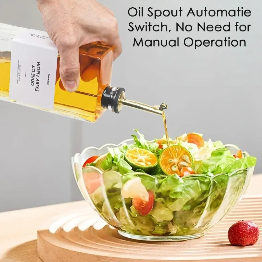 Glass Cooking Oil Dispenser Bottle For Oil And Vinegar Pouring