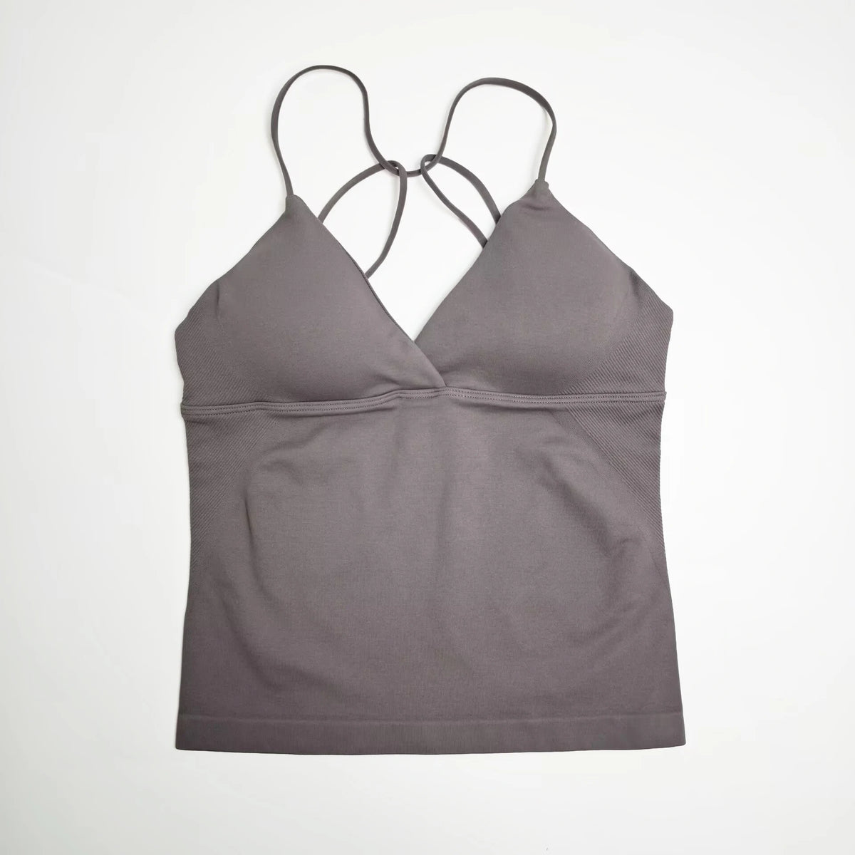 NCLAGEN Women's Twist Front Seamless Yoga Workout Tank Top