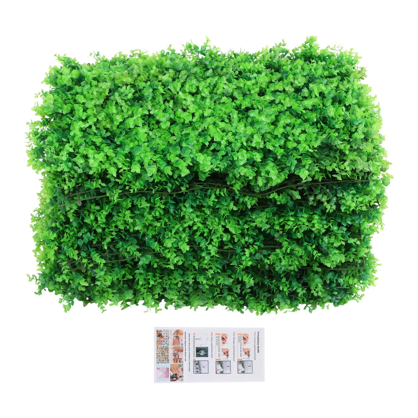 Boxwood Grass Wall Panels UV Resistant 12 Pieces Indoor Decor