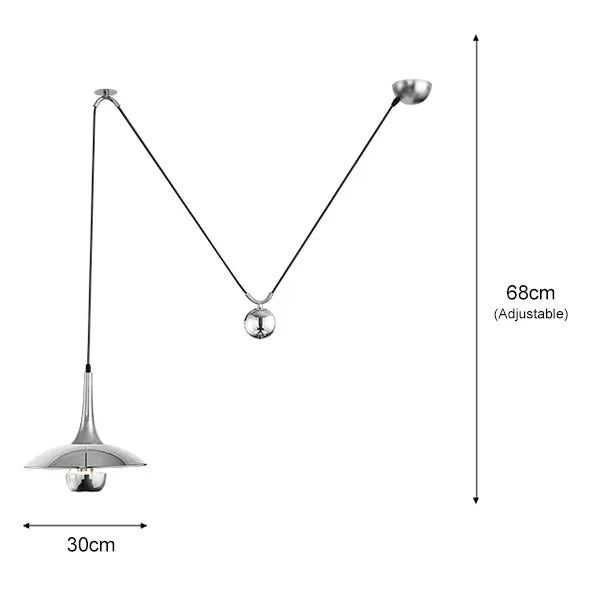Modern Adjustable Pendant Chandelier for Bedroom and Dining Room