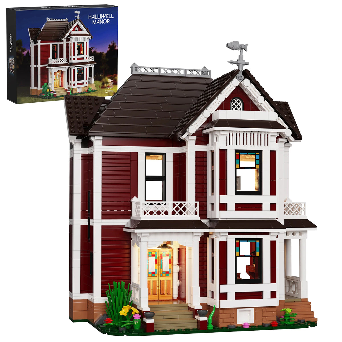 BuildMoc Halliwell Manor Building Blocks Set Model Kit For Fans