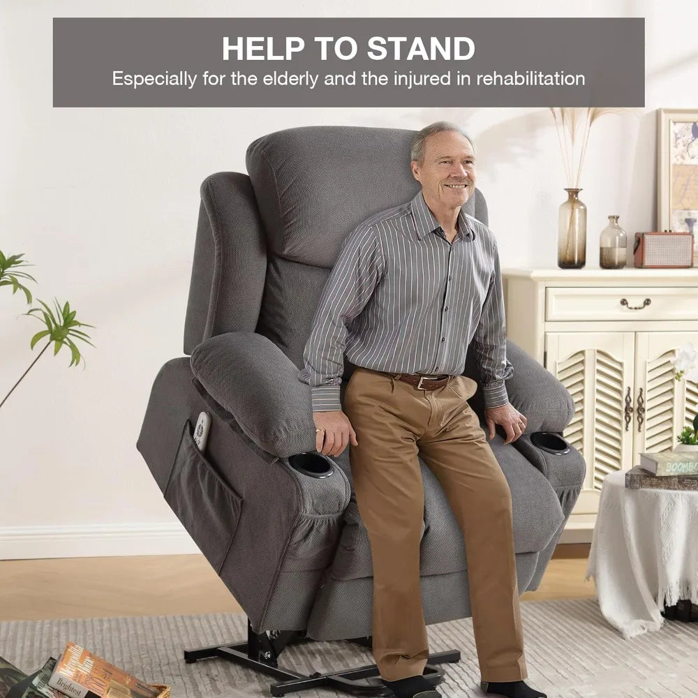 XIAOLANG Electric Power Lift Recliner With Massage And Lumbar Heating