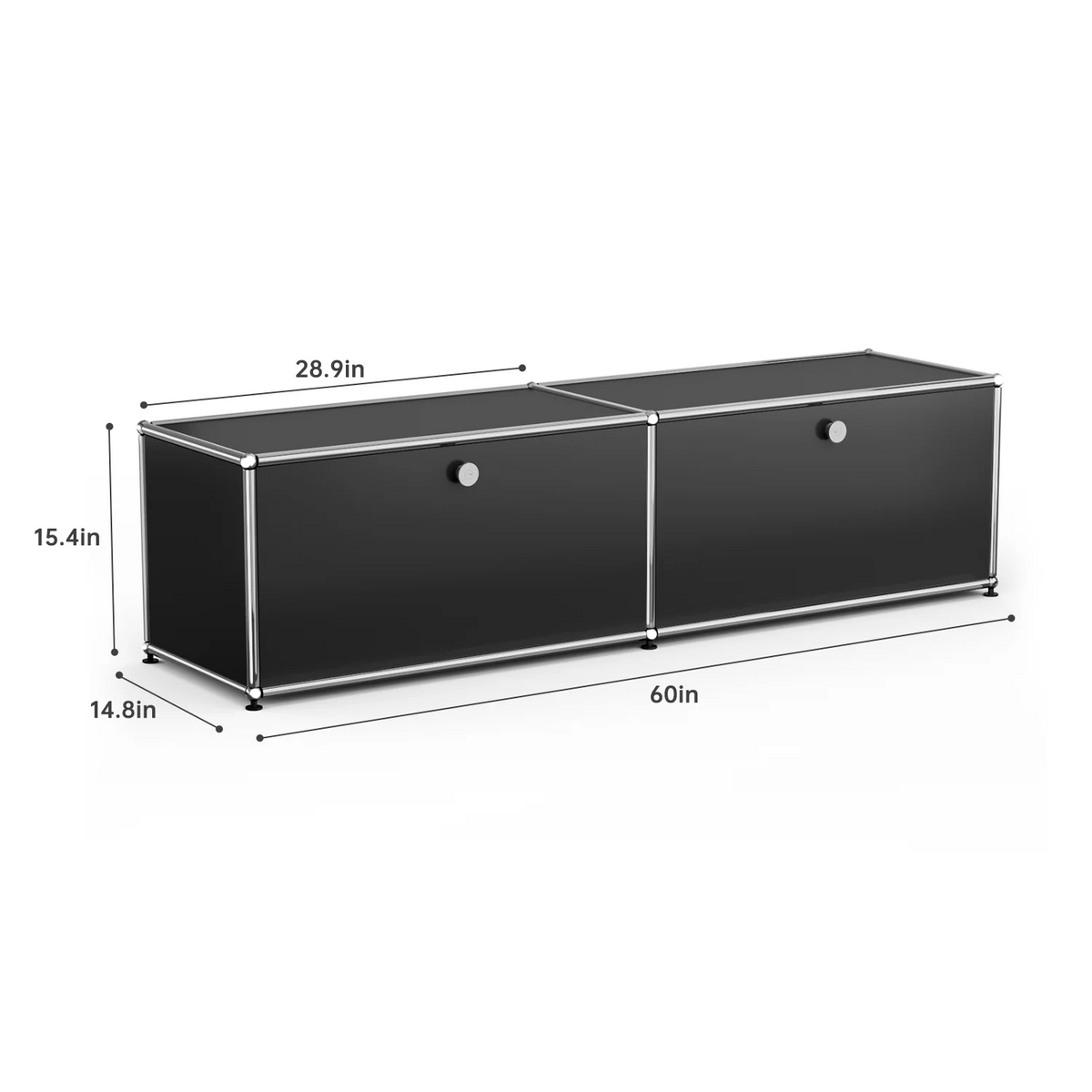 Cottinch Modern Metal Storage Cabinet Sideboard Organizer for Home