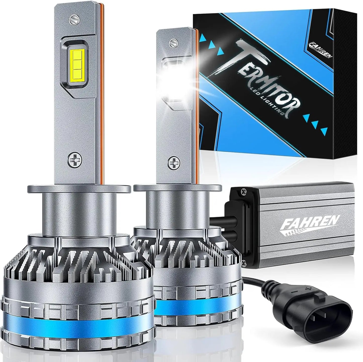 Fahren H1 LED CANBUS Fog Light Bulbs 6500K IP68 Waterproof
