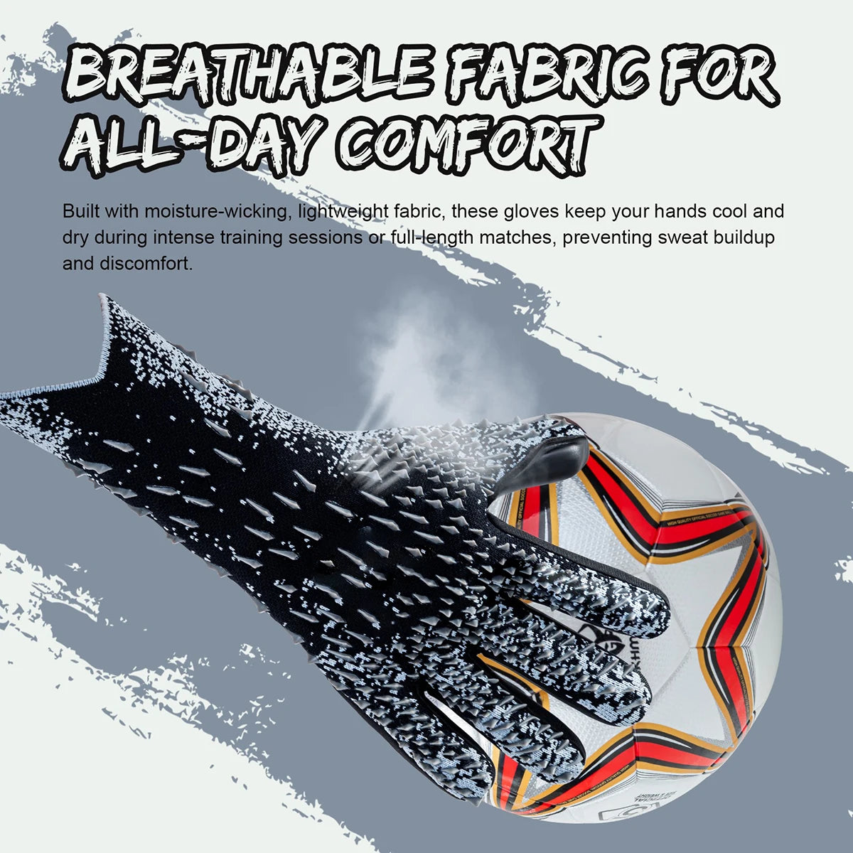GKHMNEW Soccer Goalkeeper Gloves For Youth And Adults With Latex Palm Grip