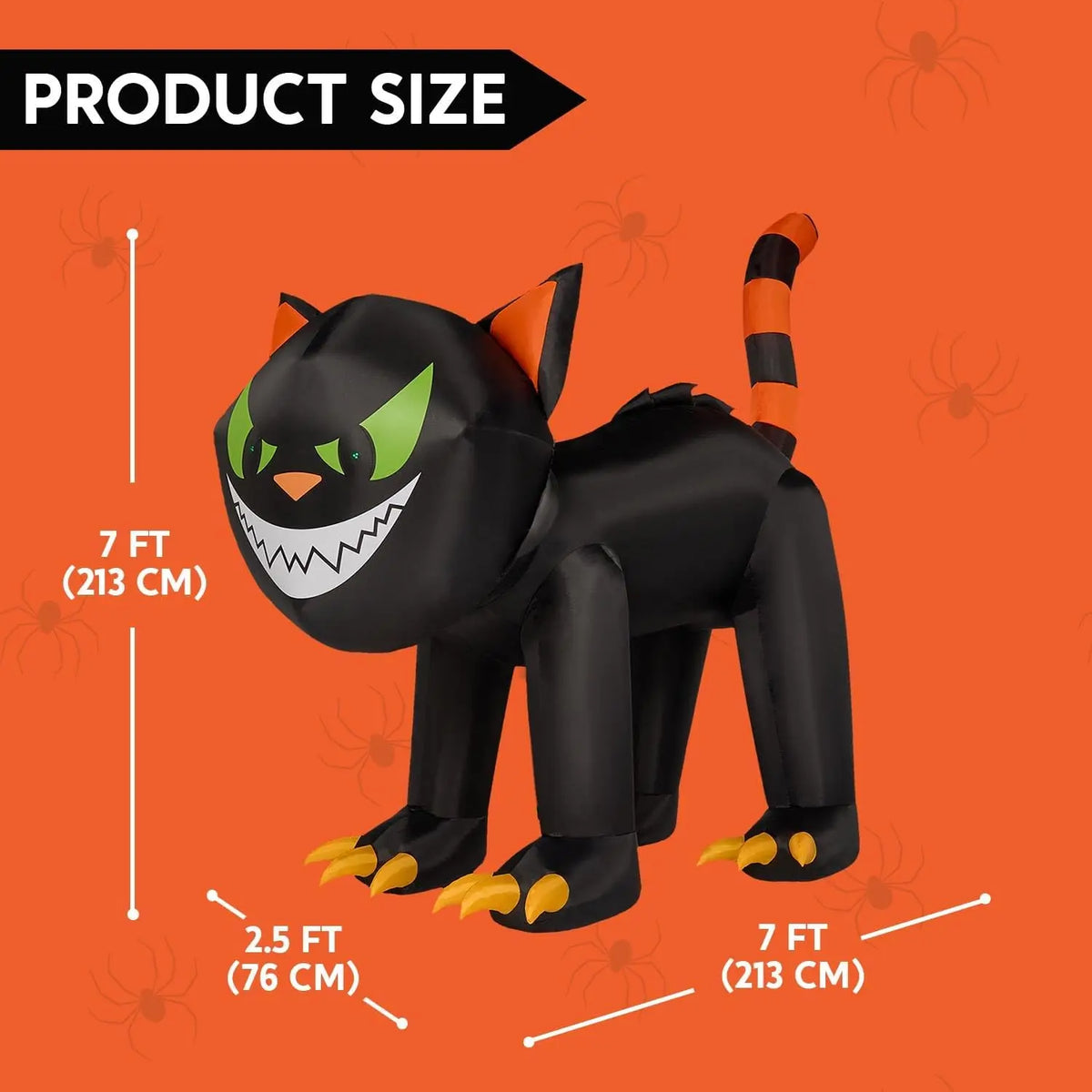 Joyfy Halloween Moving Head Inflatable Led Lights Outdoor Yard Decor