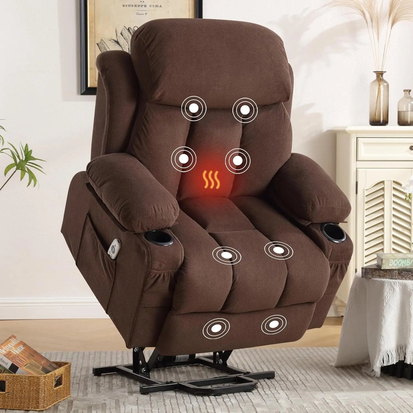 XIAOLANG Electric Power Lift Recliner With Massage And Lumbar Heating