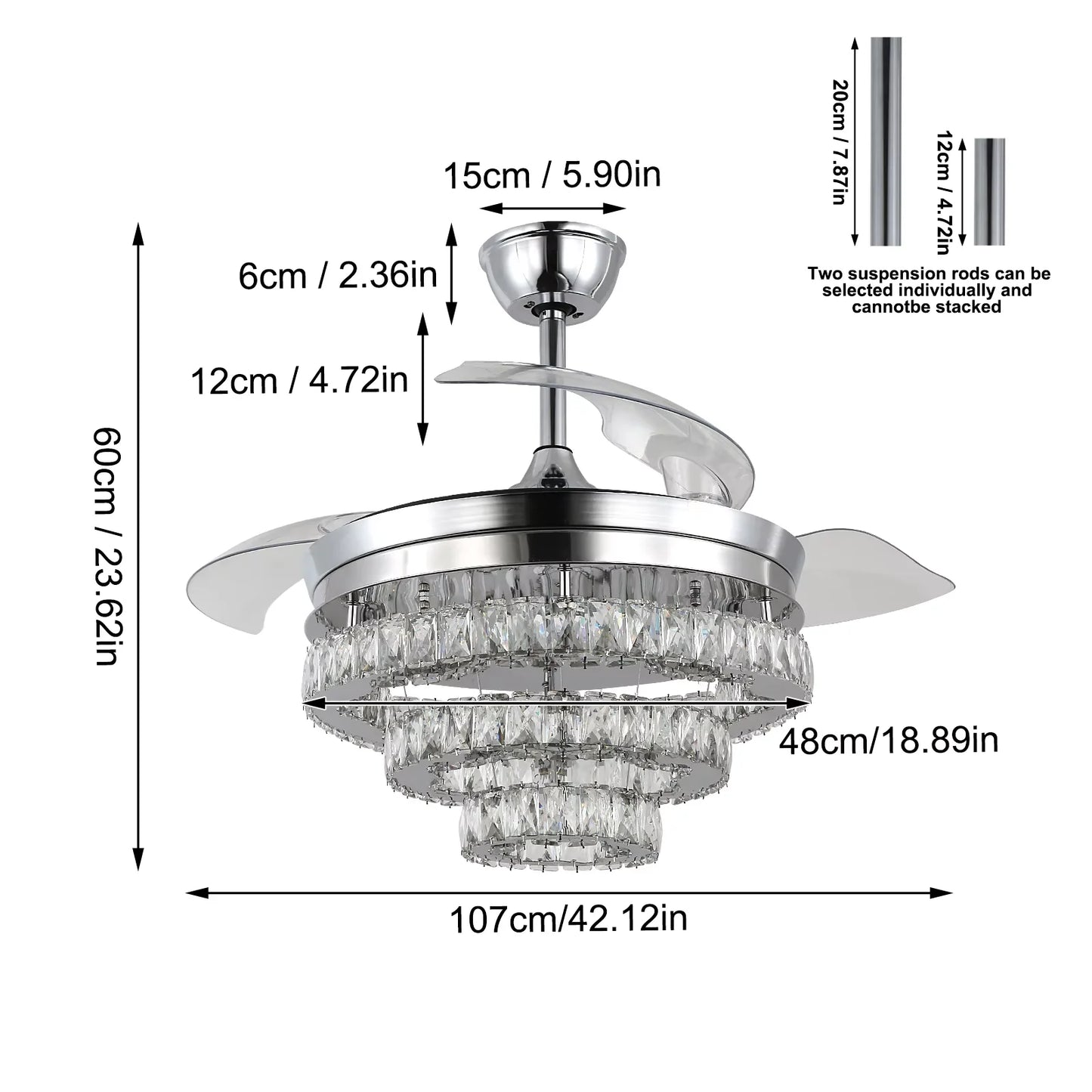 GreeLustr Modern Ceiling Fan With Led Light  Smart APP Remote Contro Reversible BLDC Intelligent Fandelier Lamp Indoor Fixture