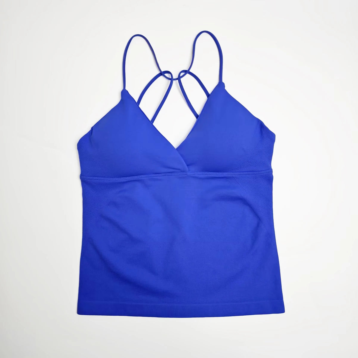 NCLAGEN Women's Twist Front Seamless Yoga Workout Tank Top