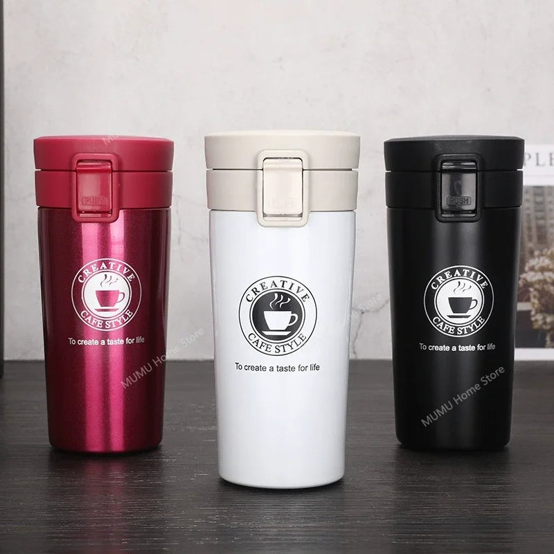 Vacuum Insulated Stainless Steel Thermos Flask Leak Proof Mug