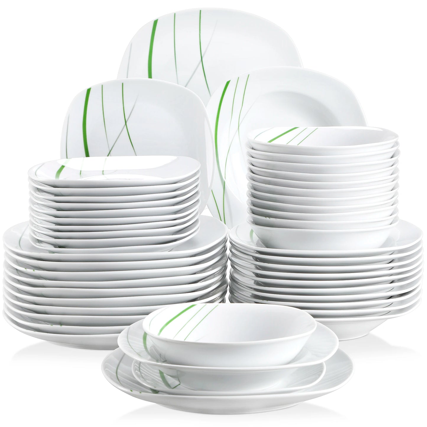 Malacasa Aviva Porcelain Dinnerware Set for Everyday Dining